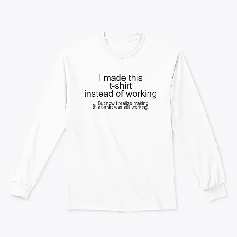 Making this shirt is working